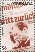 Newspaper headline announcing Brandt’s resignation