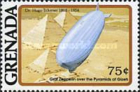 Graf Zeppelin over Pyramides at Giza