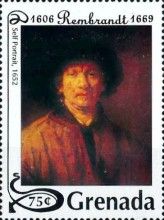 Selfportrait by Rembrandt 1652