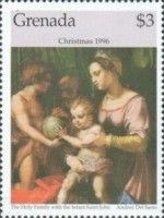 The Holy Family with infant Saint John, by Andrea Del Sarto