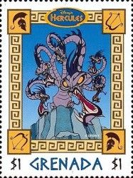 Animated film characters in postage stamps - Hydra