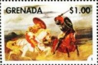 Horsemen fighting in the plain
