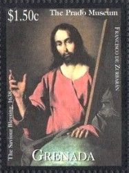 The Savior Blessing, by Francisco de Zurbarán