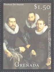 The syndics of the Amsterdam Goldsmith's Guild, by de Keyser