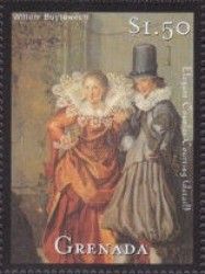 Dignified couples courting, by Willem Buytewech