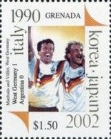 Matthäus and Völler, West Germany, 1990