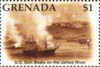 US gunboats on the James River