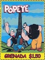 Popeye and Brutus in Paris, France
