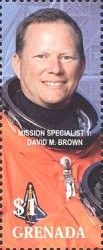 Mission specialist 1 David M. Brown