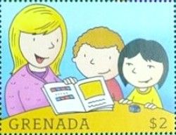Children and teacher