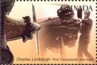 Charles Lindbergh, first solo transatlantic flight