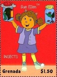 Sue Ellen with insects