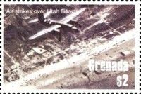 Air strikes over Utah Beach