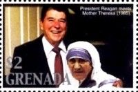 With mother Theresa