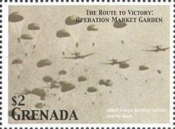 Allied troops landing behind enemy lines