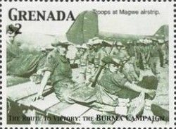 Troops at Magwe airstrip