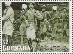 Allied troops escorting prisoners