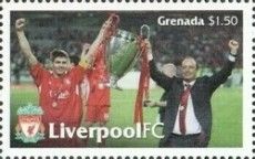 Steven Gerrard, captain and Rafael Benítez, club manager