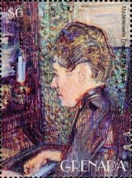Mademoiselle Dihau at the piano