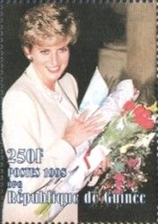 Princess Diana (1961-1997) with tulips