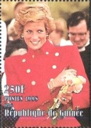 Princess Diana (1961-1997), red uniform