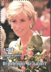 Princess Diana (1961-1997) with pink roses