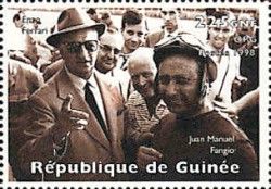 Enzo Ferrari and Juan Manuel Fangio