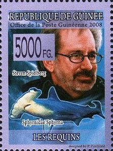 Steven Spielberg and Smooth Hammerhead (Sphyrna zygaena)