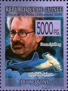 Steven Spielberg and Smooth Hammerhead (Sphyrna zygaena)