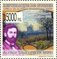 "Landscape near Louveciennes", by Alfred Sisley