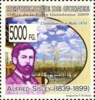 "The Boat in the Flood", by Alfred Sisley