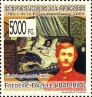 "L'Ambulance Improvisée" (1865), by Frédéric Bazille