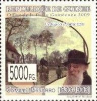 "La Diligence à Louveciennes" (1870), by Camille Pissarro