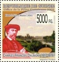 "Fleuve la Seine à Mantes" (1856)