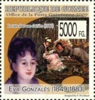 "Lecture dans une Clairière" (1880), by Eva Gonzales