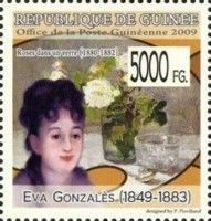"Roses dans un Verre" (1880-82), by Eva Gonzales