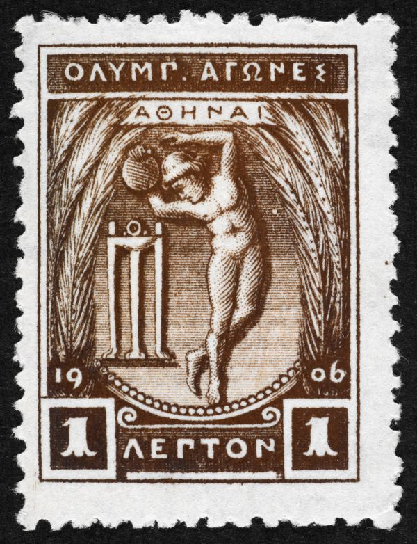 1906 Interim Olympic Games - Apollo throwing the discus