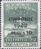 Overprint on the "1912 Campaign" issue