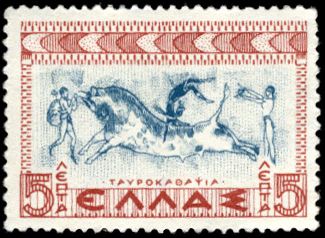 "Tavrokathapsia" Bulls' race, Minoan Crete