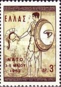 Ancient Greek warrior with shield