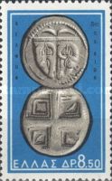 Rams' heads and incised squares, Delphi, 5th cent. B.C.
