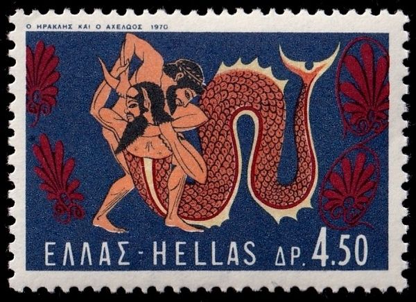 Hercules Deeds - Hercules and River Acheloos