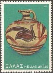 Bird on a jug, Thera, Santorini
