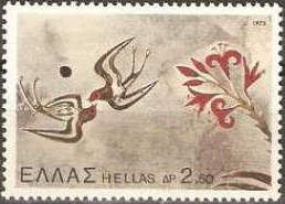 Swallows (detail from "The Spring"), Thera, Santorini