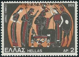 Goddess Athena's birth (vase, 5th cent. B.C.)