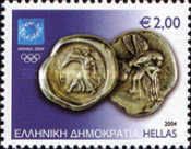 Athens 2004, Ancient Coins - Silver two drachma from Elida