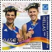 Athens 2004 - V.Polymeros & N.Skiathitis, Bronze Medal, Rowi