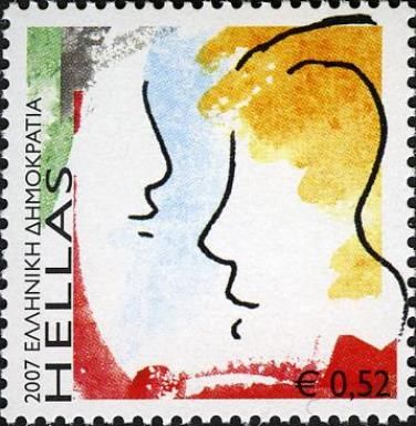 Greetings Stamps - Faces
