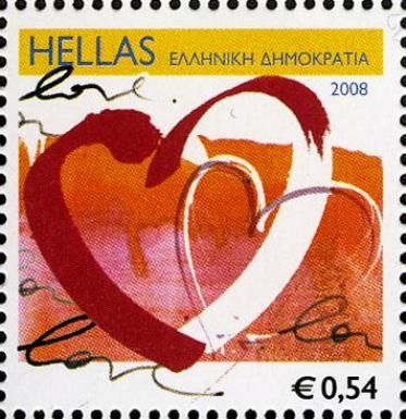 Greetings Stamps - Hearts