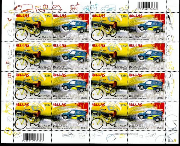 EUROPA/CEPT Postal Vehicles - Old and New